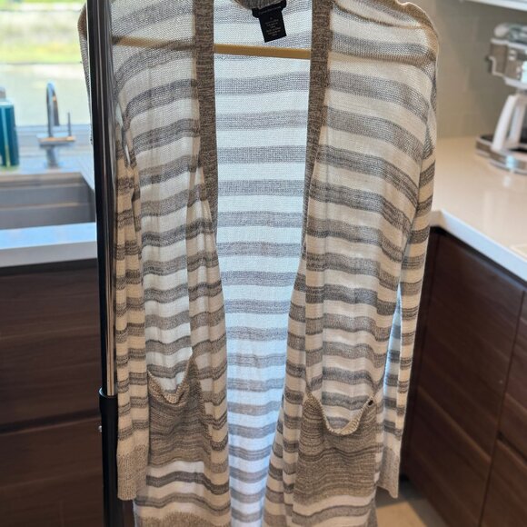 CALVIN KLEIN Open Front Cardigan Medium - Picture 3 of 4